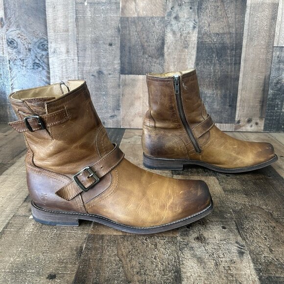 Frye 3487077 Smith Engineer Side Zip Boots Mens 10 D - Picture 12 of 12